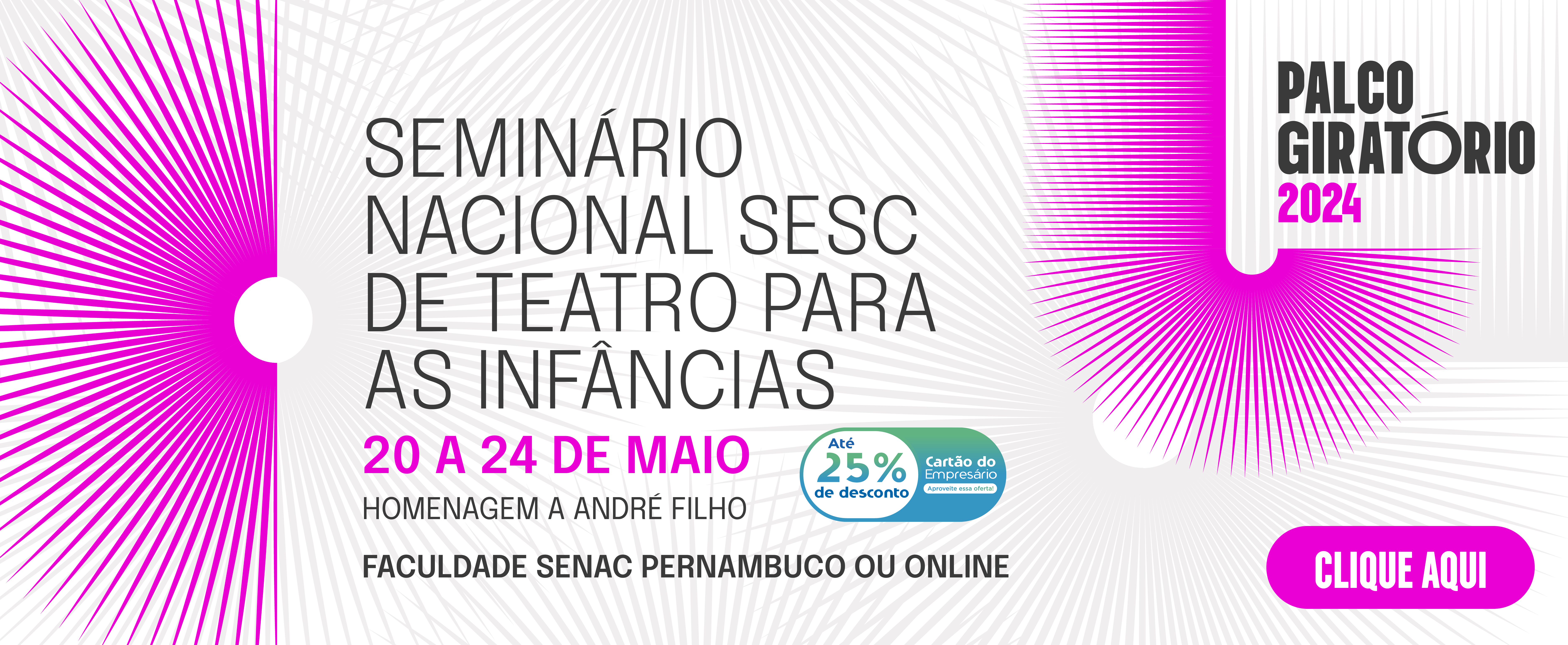 Seminário Teatro para Infâncias - banner hotsite